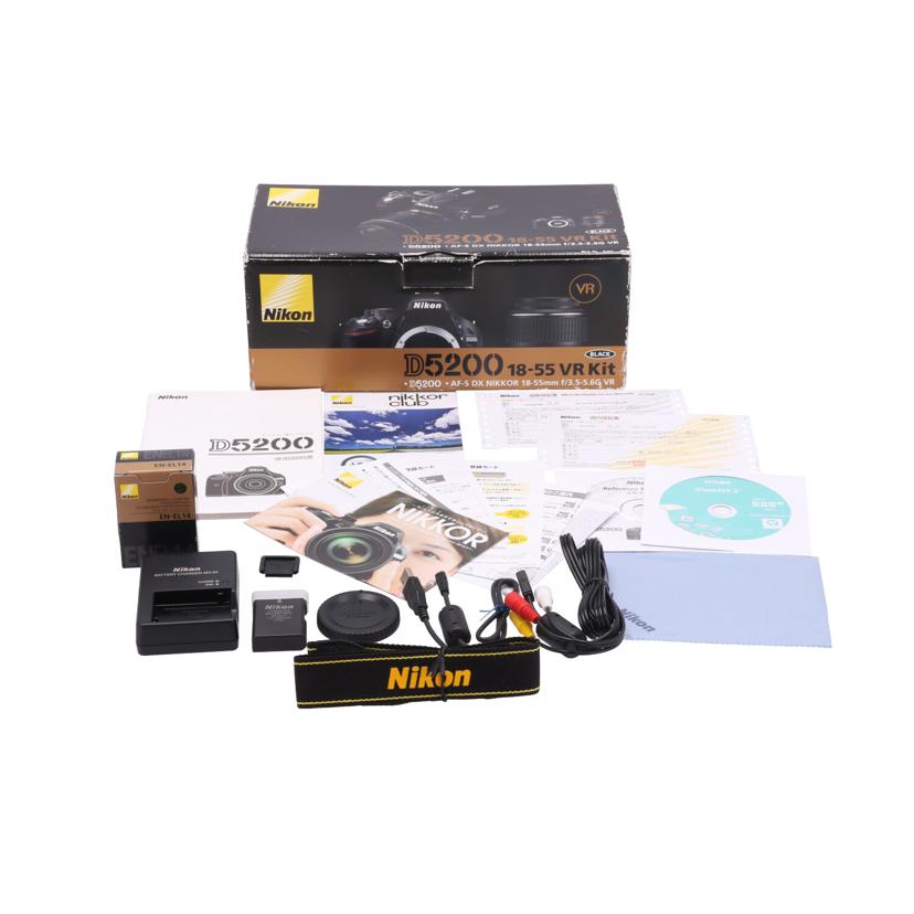 Nikon ニコン/デジタル一眼レンズキット／D5200/D5200ﾚﾝｽﾞｷｯﾄ//2022593/Aランク/21