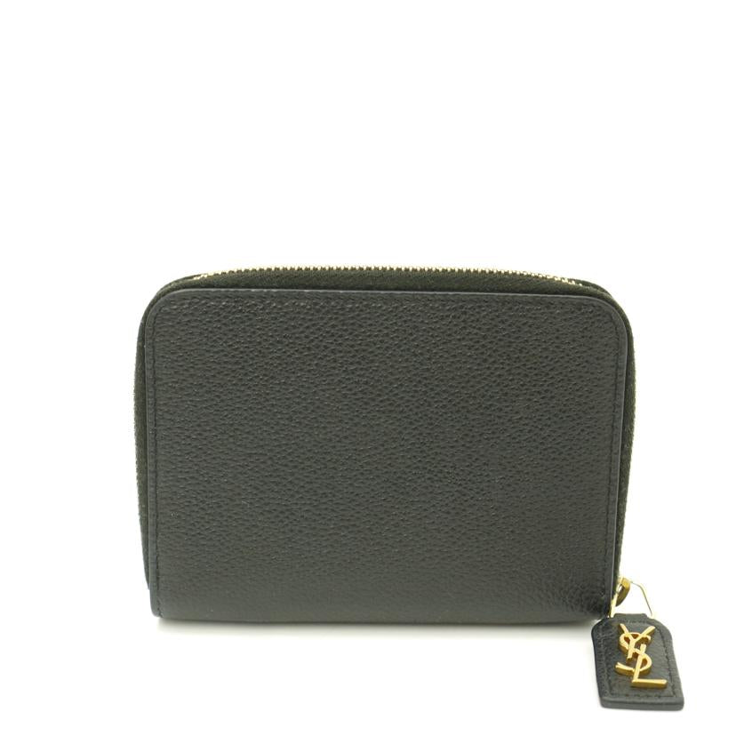 SAINT　LAURENT サンローラン/二つ折り財布／ブラック/414661//061*/Aランク/69