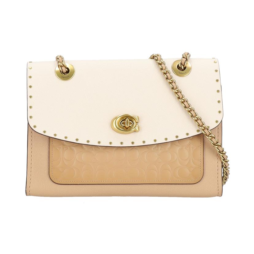 COACH コーチ/パーカーシグネチャーチェーンショルダー/53344//K18**/Aランク/24