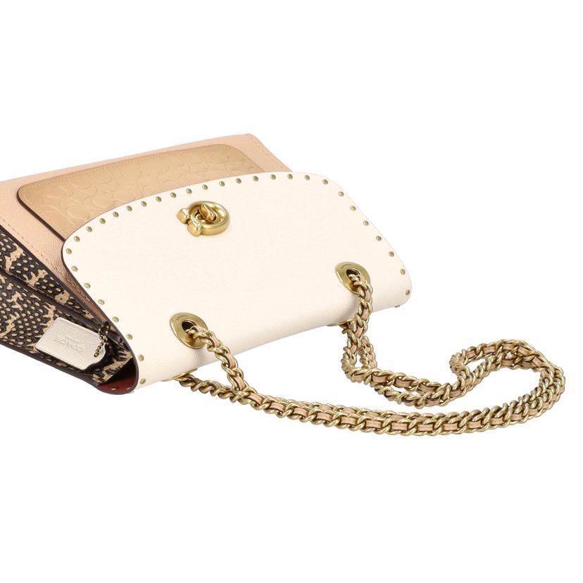 COACH コーチ/パーカーシグネチャーチェーンショルダー/53344//K18**/Aランク/24