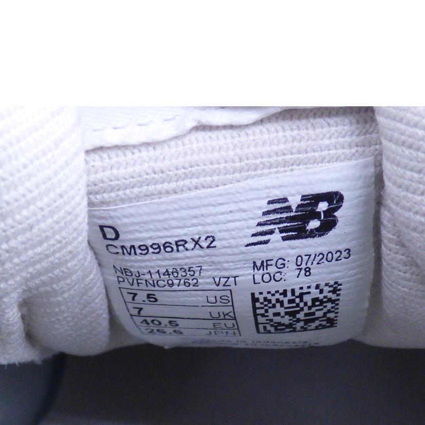 NewBalance ﾆｭｰﾊﾞﾗﾝｽ/ローカットスニーカー/CM996RX2//Sランク/64