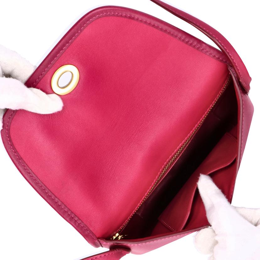 COACH コーチ/ターンロックフラップショルダーポーチ／ピンク系/2905//M19**/Aランク/18