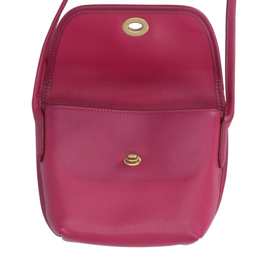 COACH コーチ/ターンロックフラップショルダーポーチ／ピンク系/2905//M19**/Aランク/18