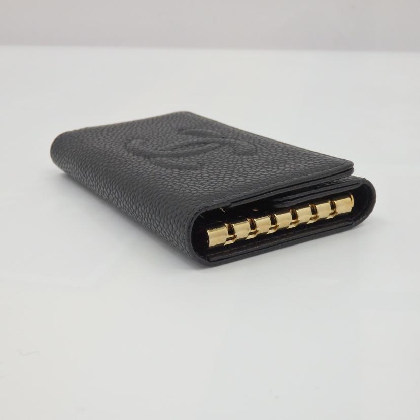 CHANEL シャネル/キャビアスキン6連キーケース/A13502//864****/Aランク/77