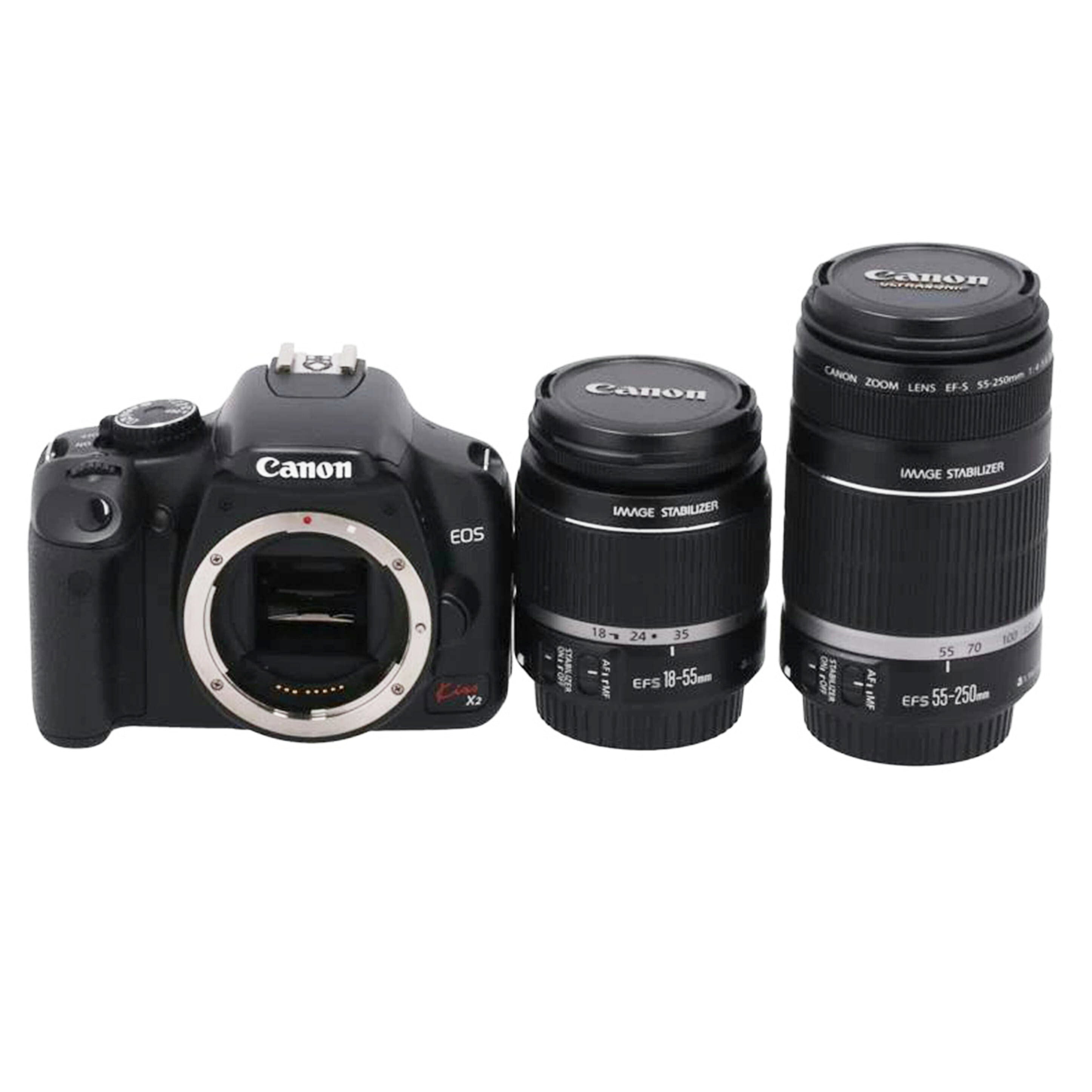 Canon キャノン/デジタル一眼　　ダブルズームキット/EOS Kiss X2  ﾀﾞﾌﾞﾙｽﾞｰﾑｷｯﾄ//1060305531/Bランク/24