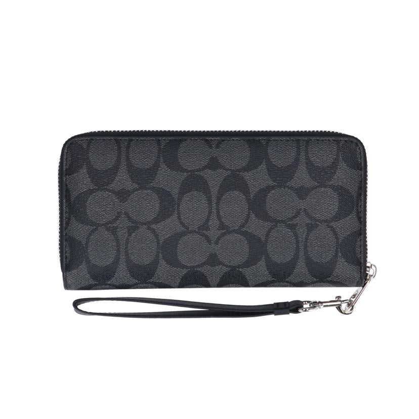 COACH ｺｰﾁ/シグネチャー／ラウンドファスナー長財布/C4522//A21**/Sランク/78