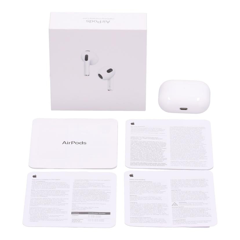 apple アップル/AirPods（第3世代　Lightning）/MPNY3J/A//WX5FCMJHJ6/BCランク/09