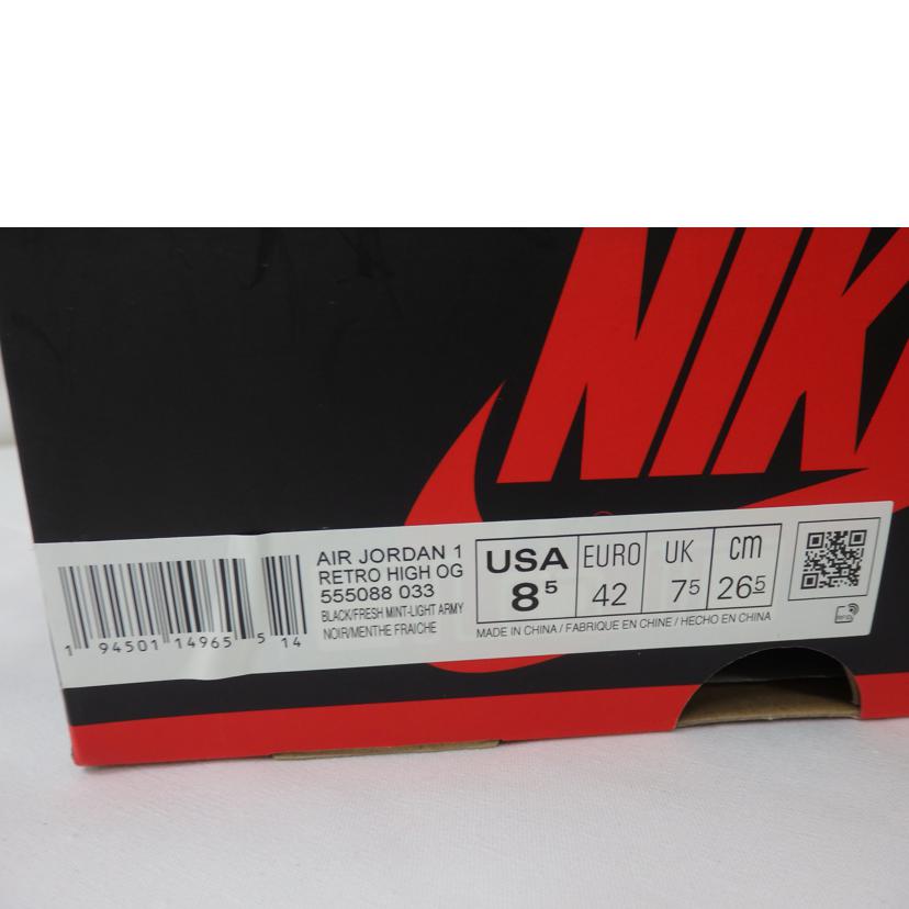 NIKE ナイキ/　NIKE　AIR　JORDAN　1　RETRO　HIGH　OG　／26．5cm/555088-033//ABランク/84