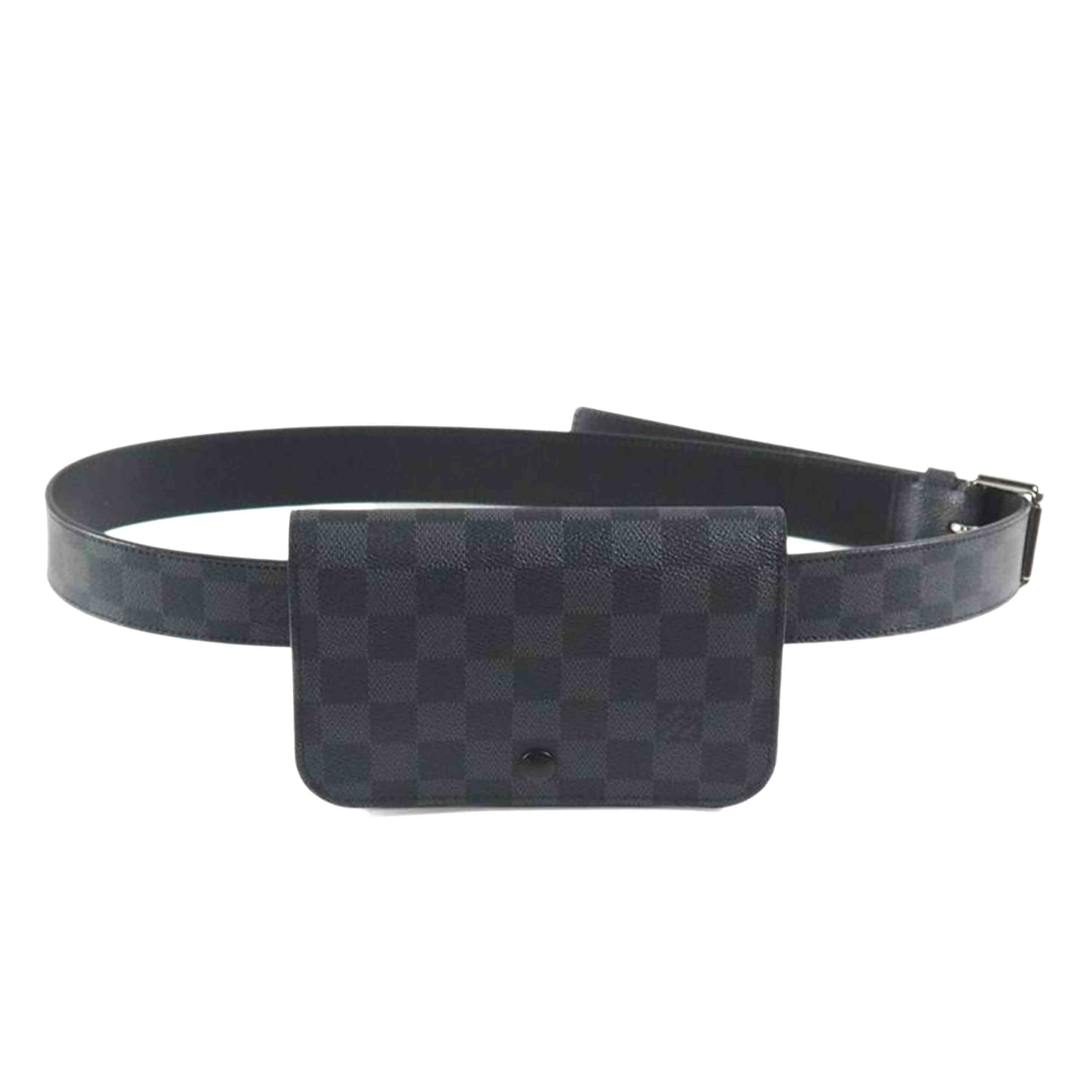 サンチュール LV イニシアル ダミエグラフィット ベルト PVC
