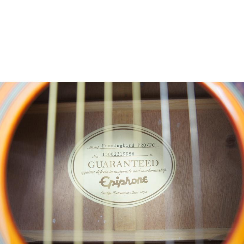 EPIPHONE エピフォン/エレアコギター　アコースティックギター/hummingbird PRO//ABランク/75