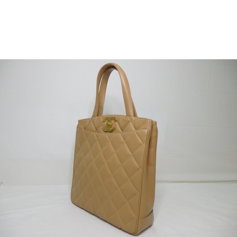 CHANEL シャネル/マトラッセキャビアスキントート／ココマーク／ベージュ／ゴールド金具//ｼﾘｱ****/ABランク/84