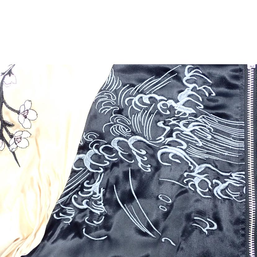 からくりだましい/★絡繰魂 枝垂桜に九尾刺繍リバーシブルスカジャン/221071//ｻｲｽﾞ:L/Bランク/62