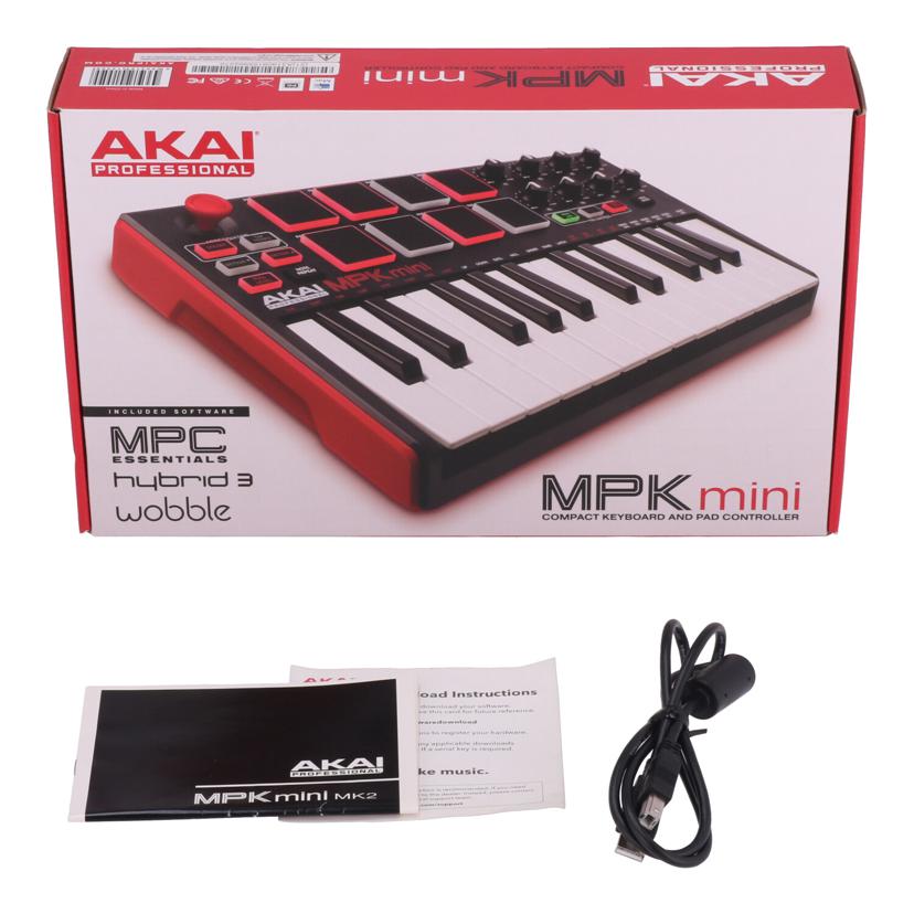 AKAI　 アカイ 赤井電機　/USB　MIDIキーボードコントローラー/MPK Mini MK2//(21)A31909155992272/Bランク/69