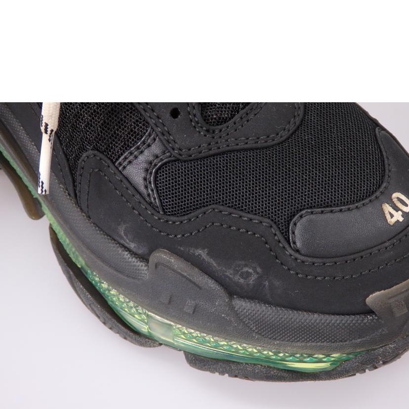 BALENCIAGA バレンシアガ/TRIPLE　S　TRAINERS／BLACK×GREEN/541624//ABランク/76