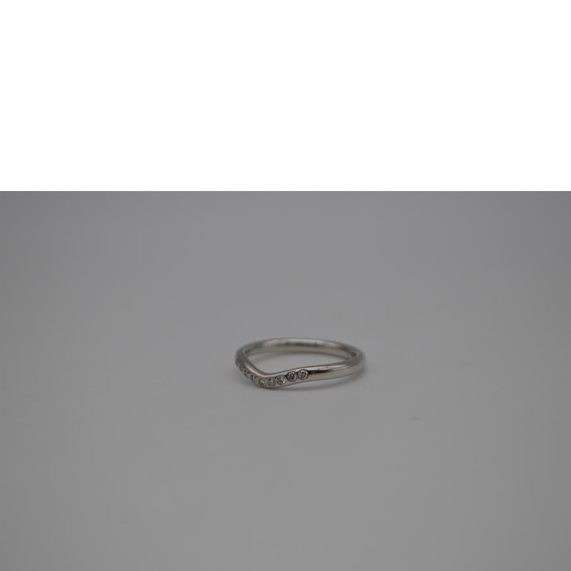 TIFFANY＆Co． ティファニーアンドコウ/TIFFANY　Pt950　カーブバンドR　＃8/Pt950/2.8g//Aランク/89