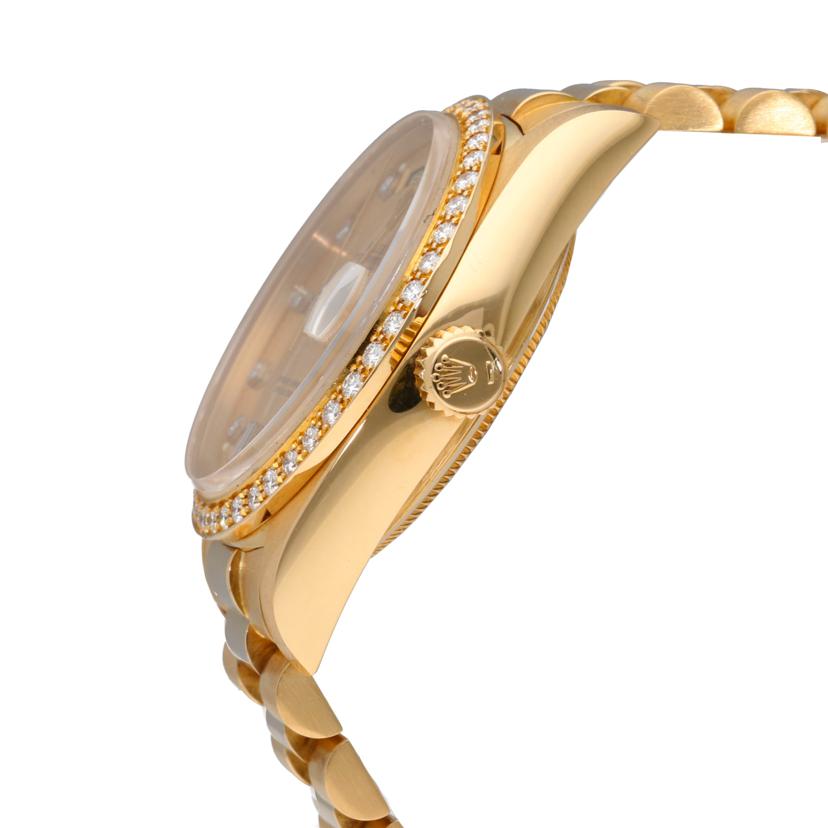 ROLEX/K18デイデイト ダイヤベゼル/18048A//R35****/Aランク/67