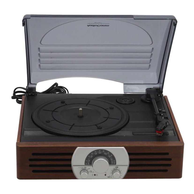 AudioComm オーム電機 /ラジオ付きレコードプレーヤー/RRM-2775K//6105010695/Bランク/05