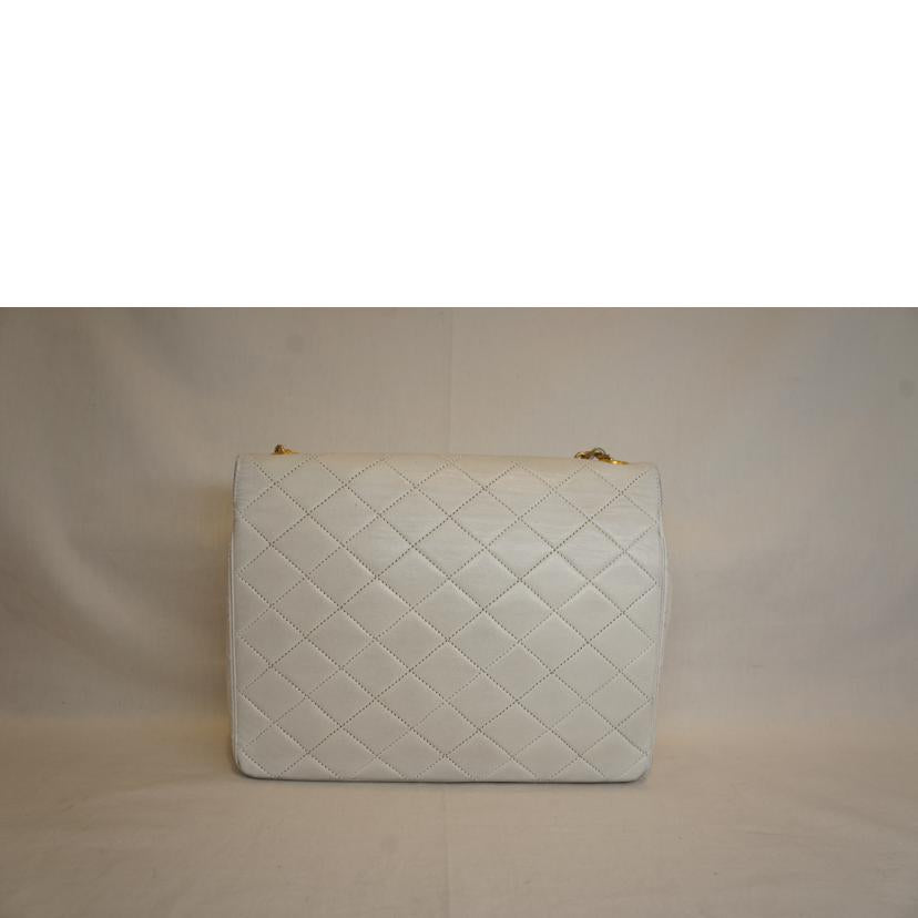 CHANEL シャネル/ラムスキンマトラッセチェーンホワイト//ｼｰﾙ***/Bランク/92