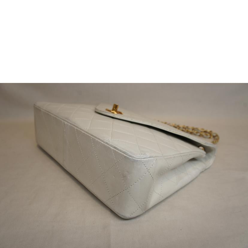 CHANEL シャネル/ラムスキンマトラッセチェーンホワイト//ｼｰﾙ***/Bランク/92