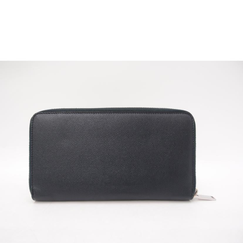 SAINT　LAURENT サンローラン/ラウンドファスナー長財布／ネイビー//ABランク/69