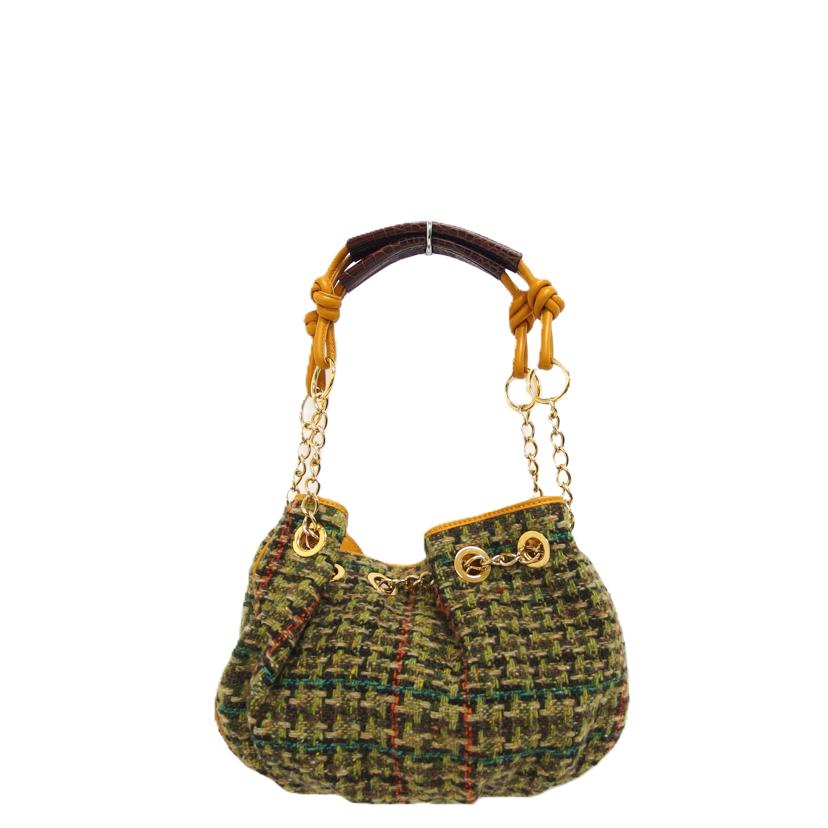 ETRO エトロ/花柄チェーンショルダーバッグ／ウール/15430-7006//26-*****/Bランク/04