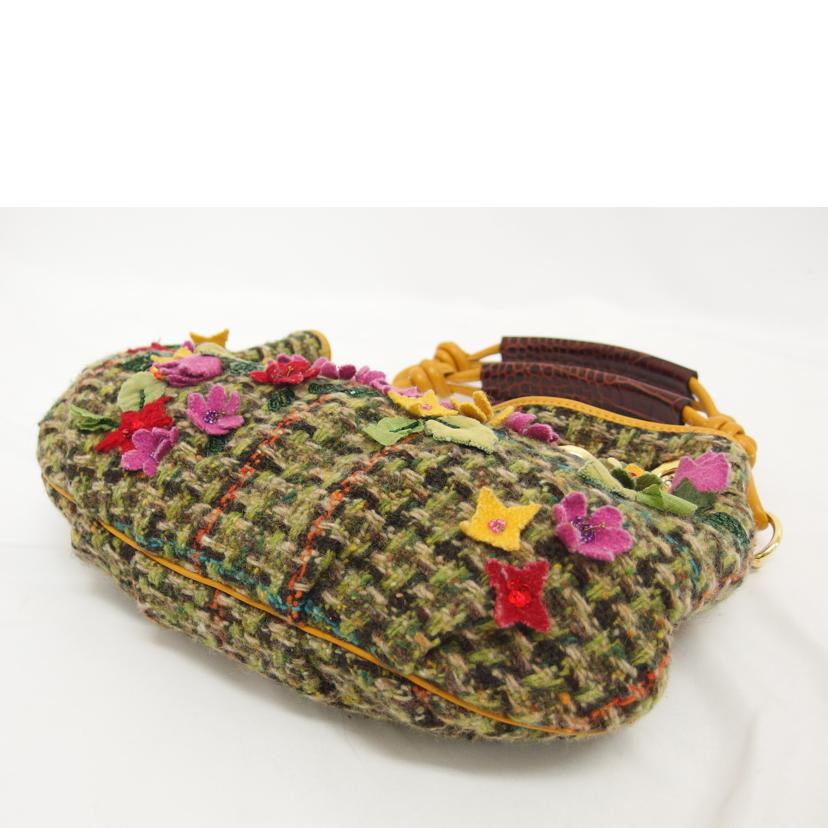 ETRO エトロ/花柄チェーンショルダーバッグ／ウール/15430-7006//26-*****/Bランク/04
