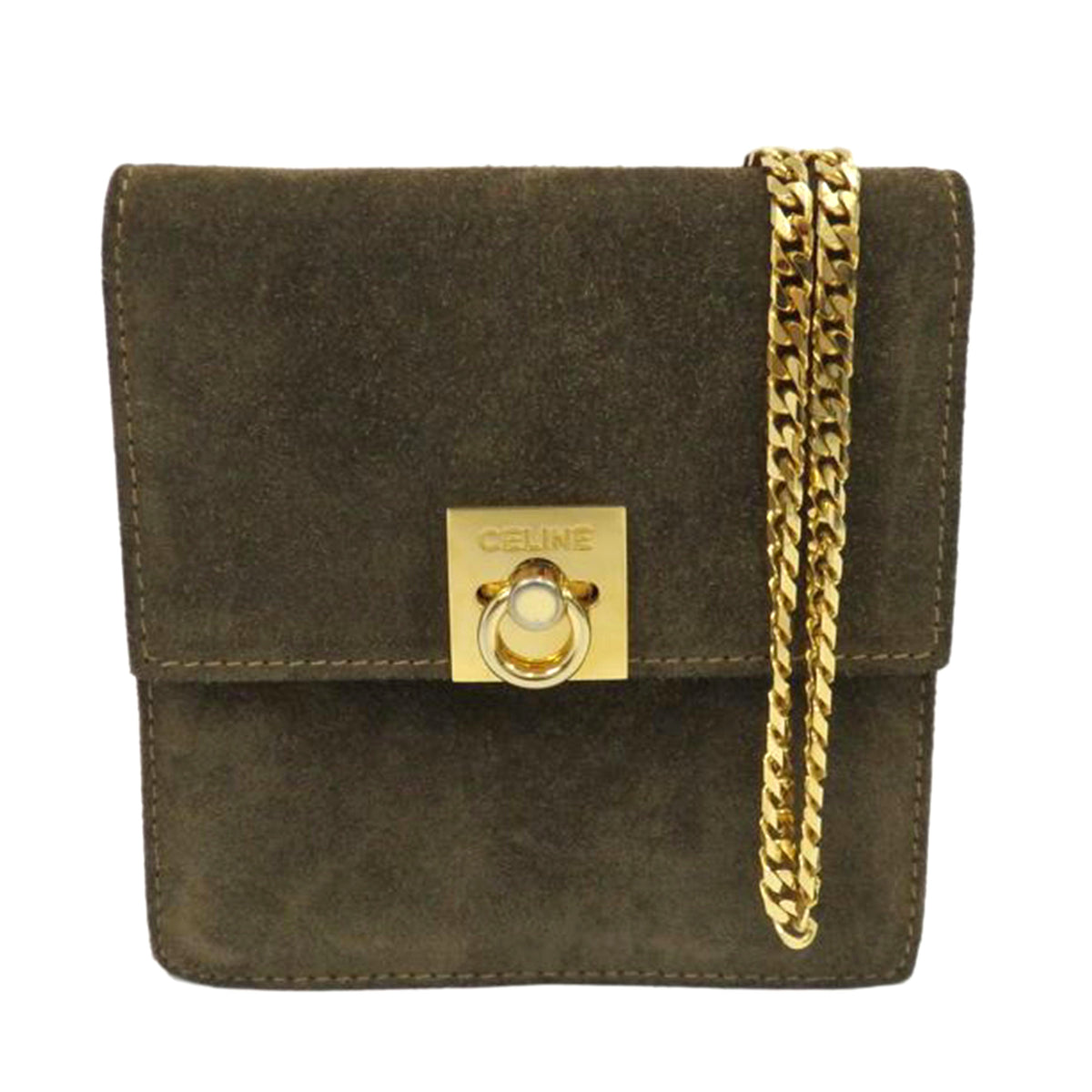 CELINE セリーヌ/スエードフラップチェーンポーチ//M10/Bランク/25