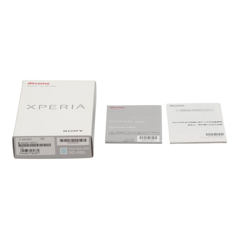 SONY　docomo ソニー　/スマートフォン／Xperia　Z4　32GB/SO-03G//BH906GD521/Bランク/77