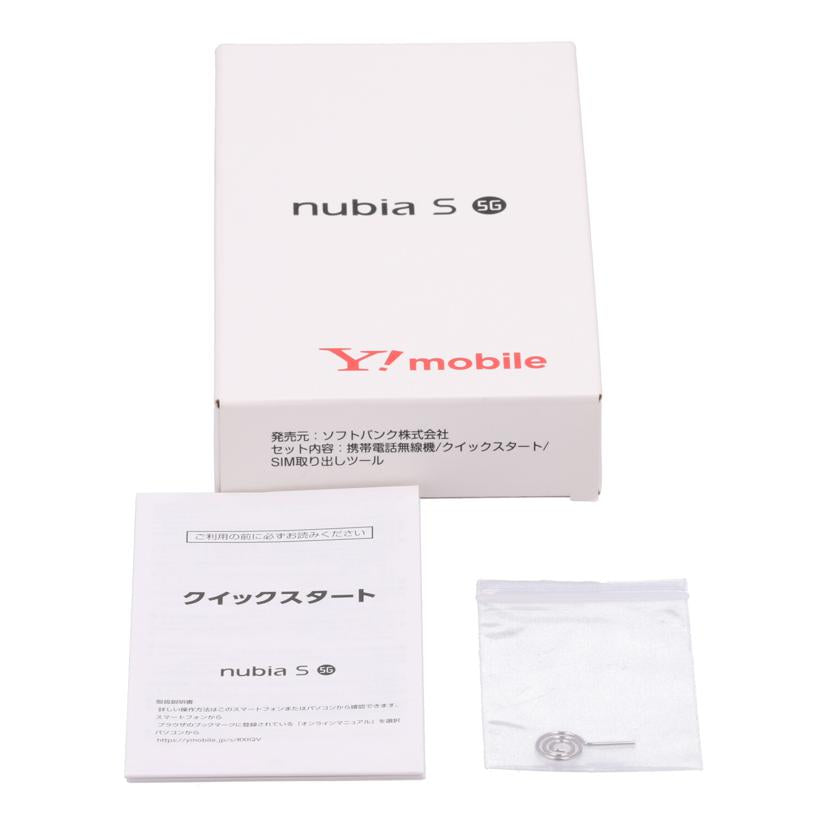 ZTE　SIMロックなし ゼットティーイー　/スマートフォン／nubia　S　5G　128GB/A403ZT//320247086476/Aランク/64