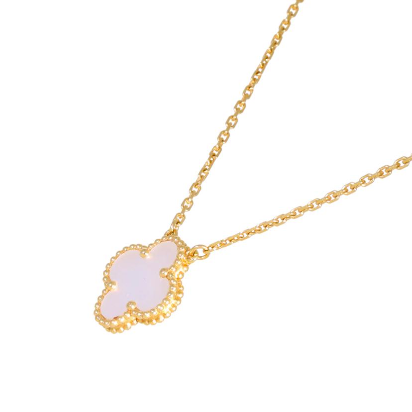 Van Cleef＆Arpels ヴァンクリフアンドアーペル/VCA/750YGヴィンテージアルハンブラマザーオブパールネックレス /5.1/42cm//JB534245/Aランク/75