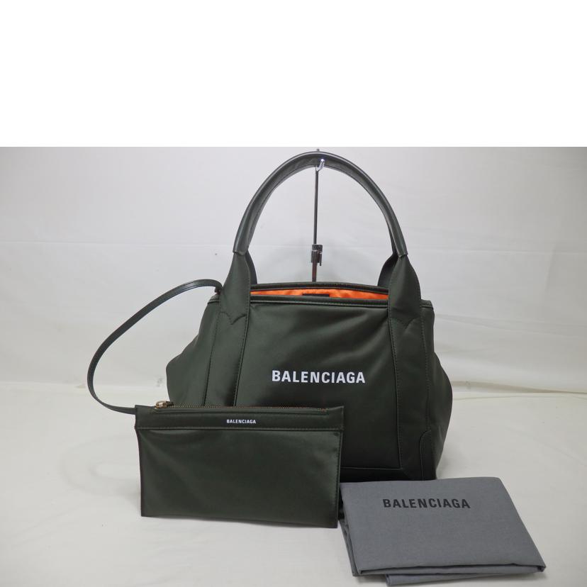 BALENCIAGA　 バレンシアガ/ネイビーカバス／ナイロン／カーキ系/339933//319**********/Aランク/84