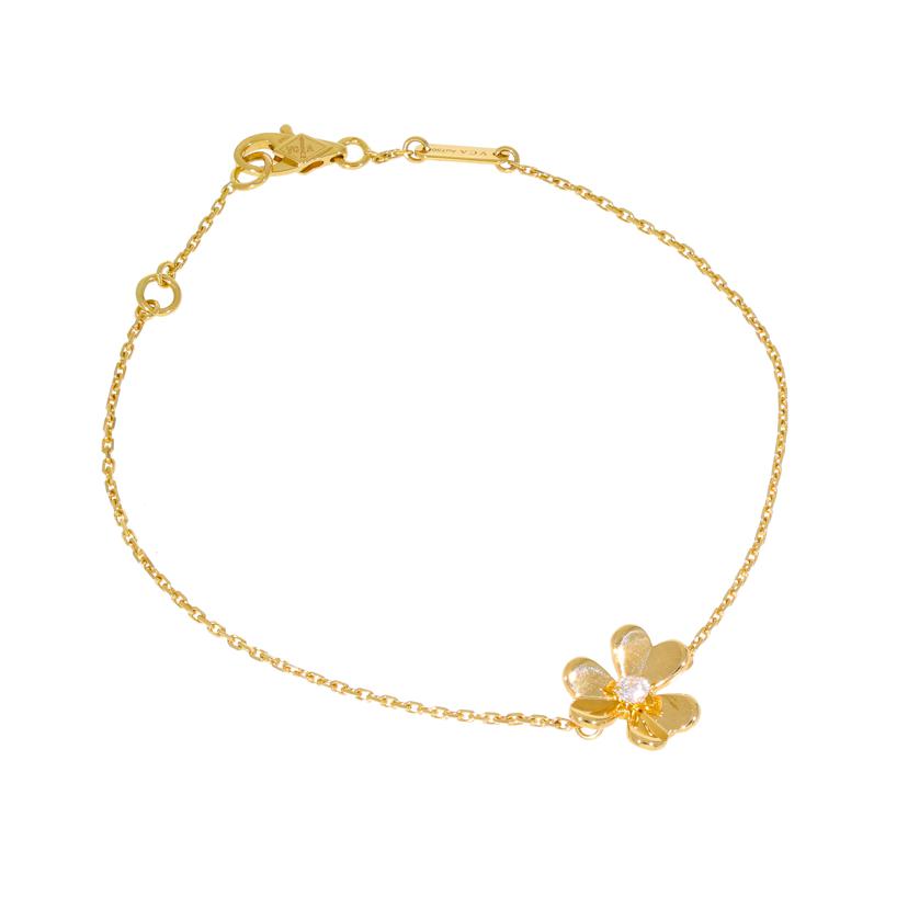 Van Cleef＆Arpels ヴァンクルフアンドアーペル/VCA/750YGフリヴォルダイヤブレスレット 17cm/2.0//JE972125/Aランク/75