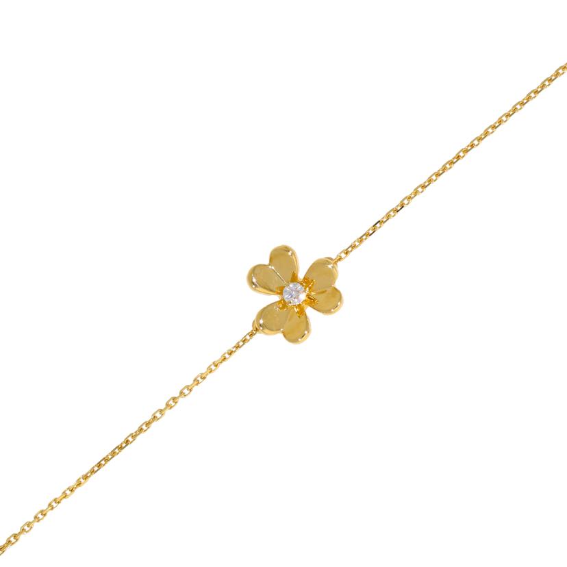 Van Cleef＆Arpels ヴァンクルフアンドアーペル/VCA/750YGフリヴォルダイヤブレスレット 17cm/2.0//JE972125/Aランク/75
