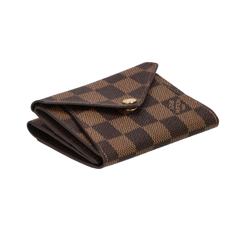 LOUIS VUITTON ルイ・ヴィトン/ポルトフォイユ・オリガミコンパクト／ダミエ／エベヌ/N63099//TR3***/Aランク/18
