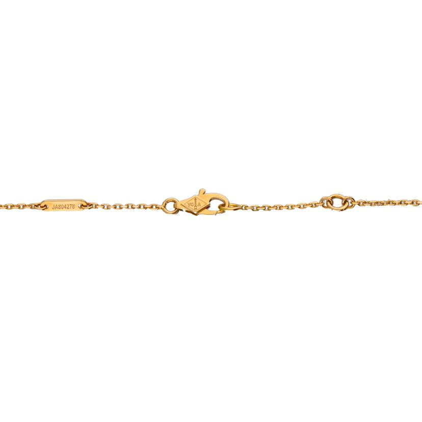 Van Cleef＆Arpels ヴァンクリフアンドアーペル/VCA/750PGスウィートアルハンブラカーネリアンネックレス 41cm/2.9//JA804278/Aランク/75