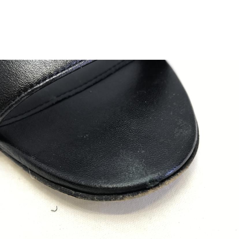 美品　Ferragamo/フェラガモ　レザーストラップサンダル　ブラック　8C FERRAGAMO フェラガモ/レディースファッション｜WonderREX