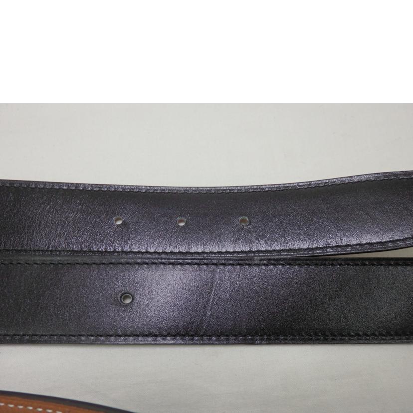 HERMES エルメス/Hベルト／マルトレ／リバーシブルベルト／＃120cm／黒×茶//T刻印/SAランク/84