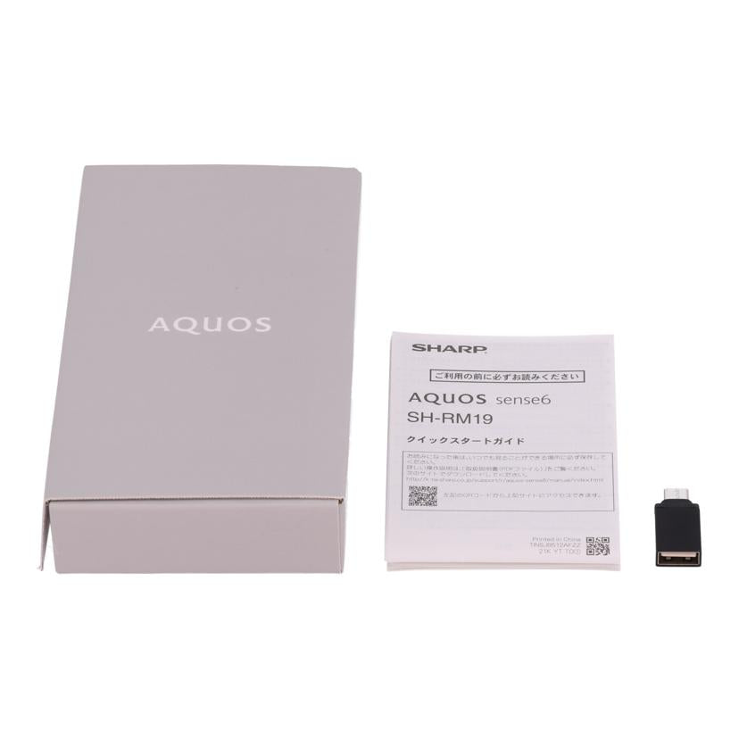 SHARP シャープ/スマートフォン／AQUOS　sense6/SH-RM19//356658111194697/Aランク/01