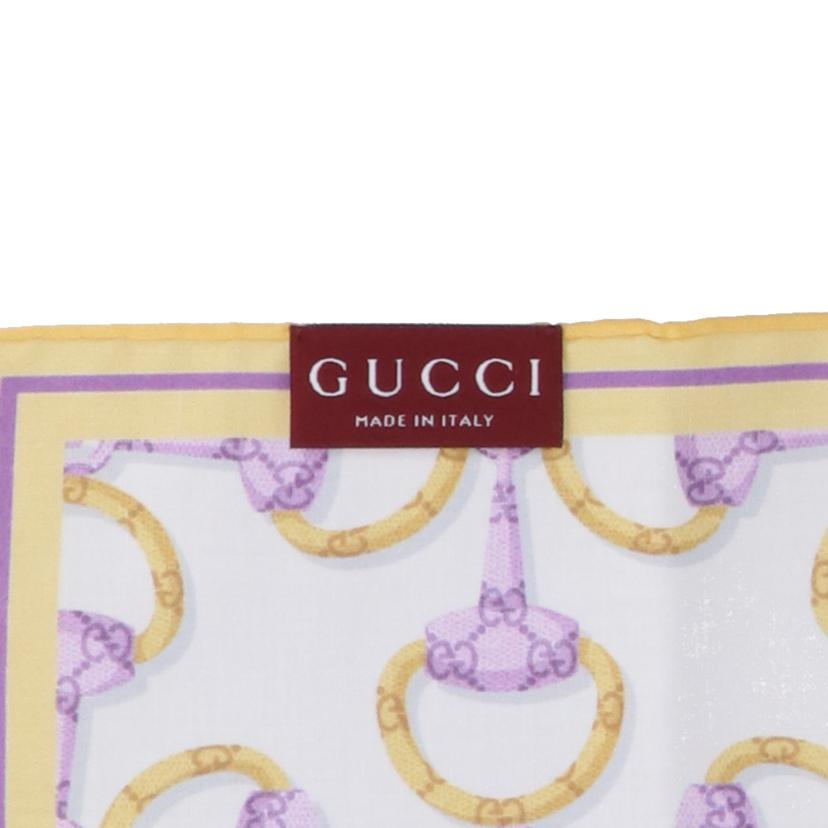 GUCCI グッチ/スクエアホースビット／チーフ／パープル/790554//45cm/SAランク/91