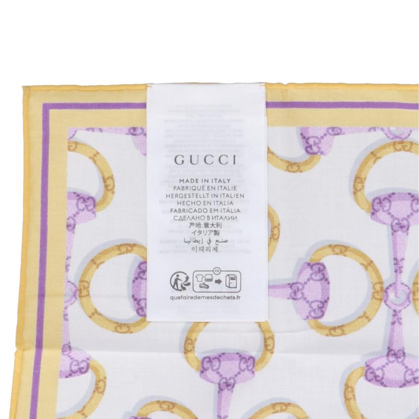 GUCCI グッチ/スクエアホースビット／チーフ／パープル/790554//45cm/SAランク/91