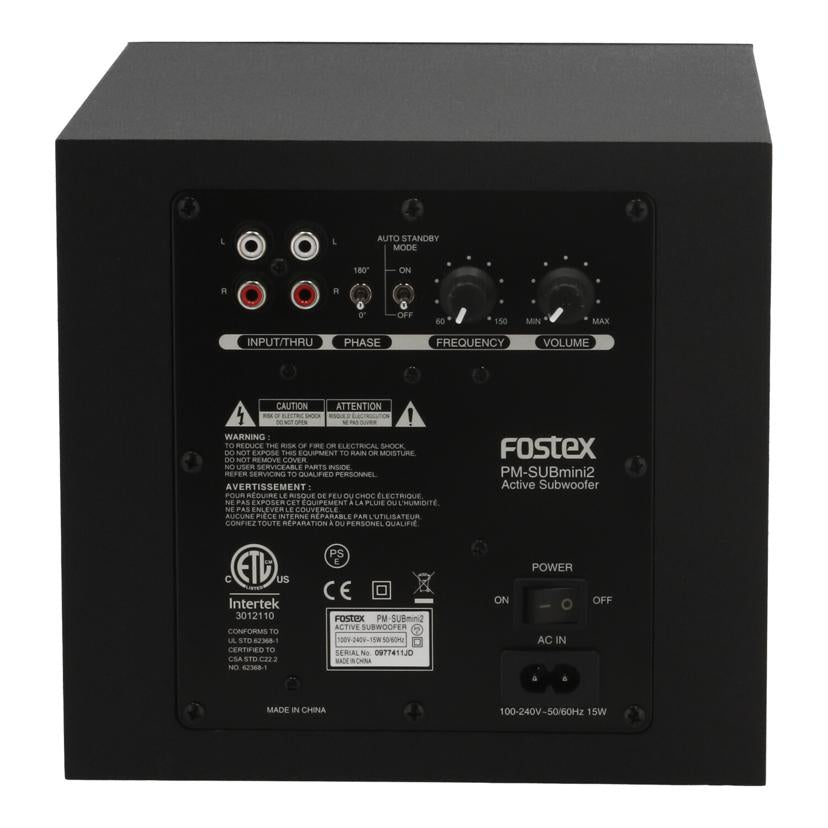 FOSTEX　 フォステクス　/サブウーファー/PM-SUBmini2//0977411JD/Bランク/09