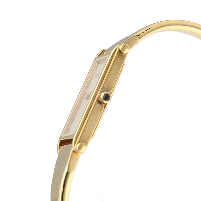 GUCCI グッチ/スクエアバングルウォッチ・ゴールド×シェル／クオーツ/1500L//039****/Aランク/09