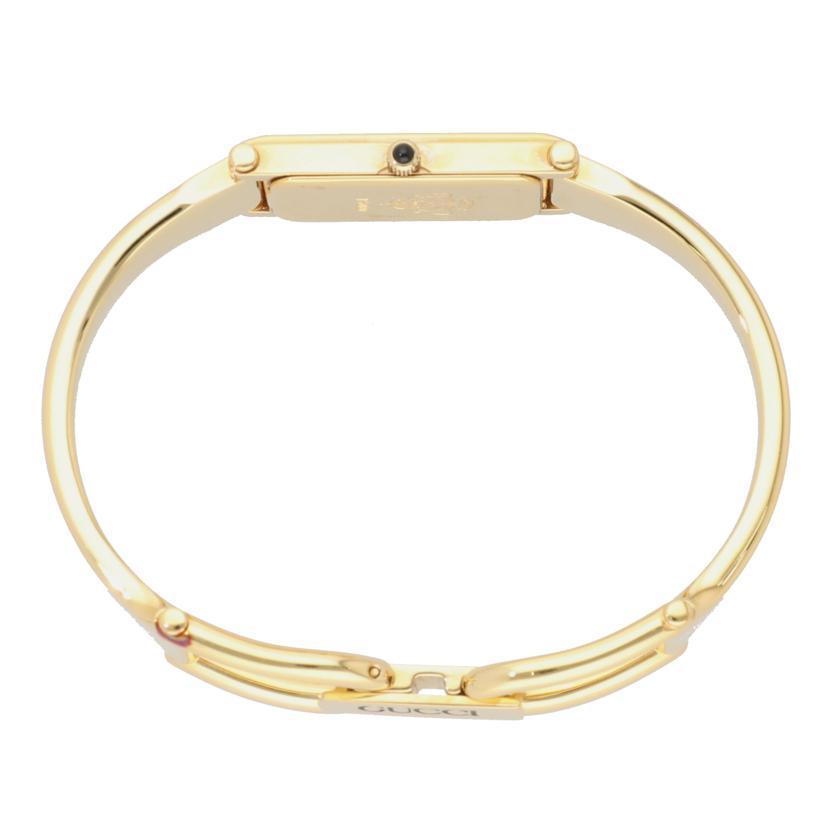 GUCCI グッチ/スクエアバングルウォッチ・ゴールド×シェル／クオーツ/1500L//039****/Aランク/09