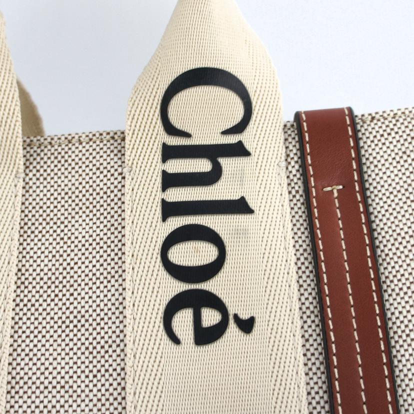 Chloe　 クロエ　/ウッディスモールトート白茶/CHC21US385E6690U//D17***/SAランク/37