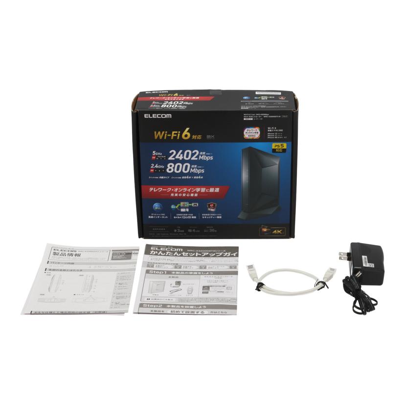 ELECOM エレコム　/無線LANルーター/WRC-X3200GST3-B//0323L205703183B/Bランク/05
