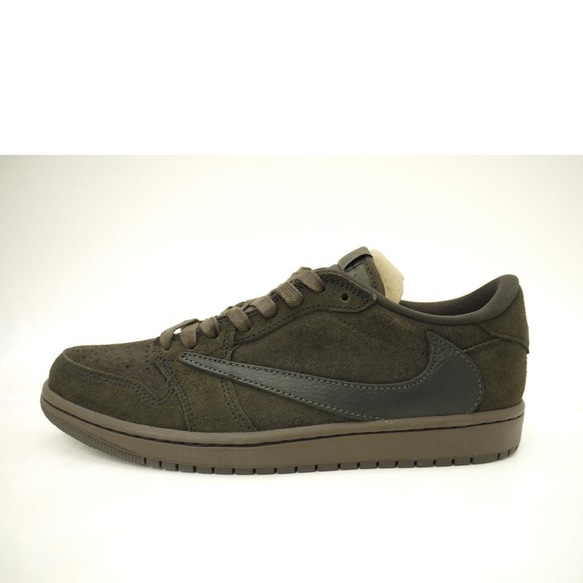 NIKE×Travis　Scott ナイキ/エアジョーダン1LOW　OG　SP＂Velvet　Brown＂/DM7866-202//Sランク/69