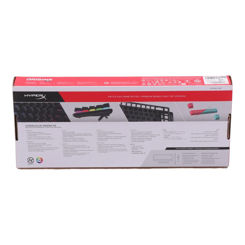 HyperX ハイパーエックス　/ゲーミングキーボード／Alloy　Orogins　65　US/4P5D6AA#ABA//C1Z31700JD/Aランク/24