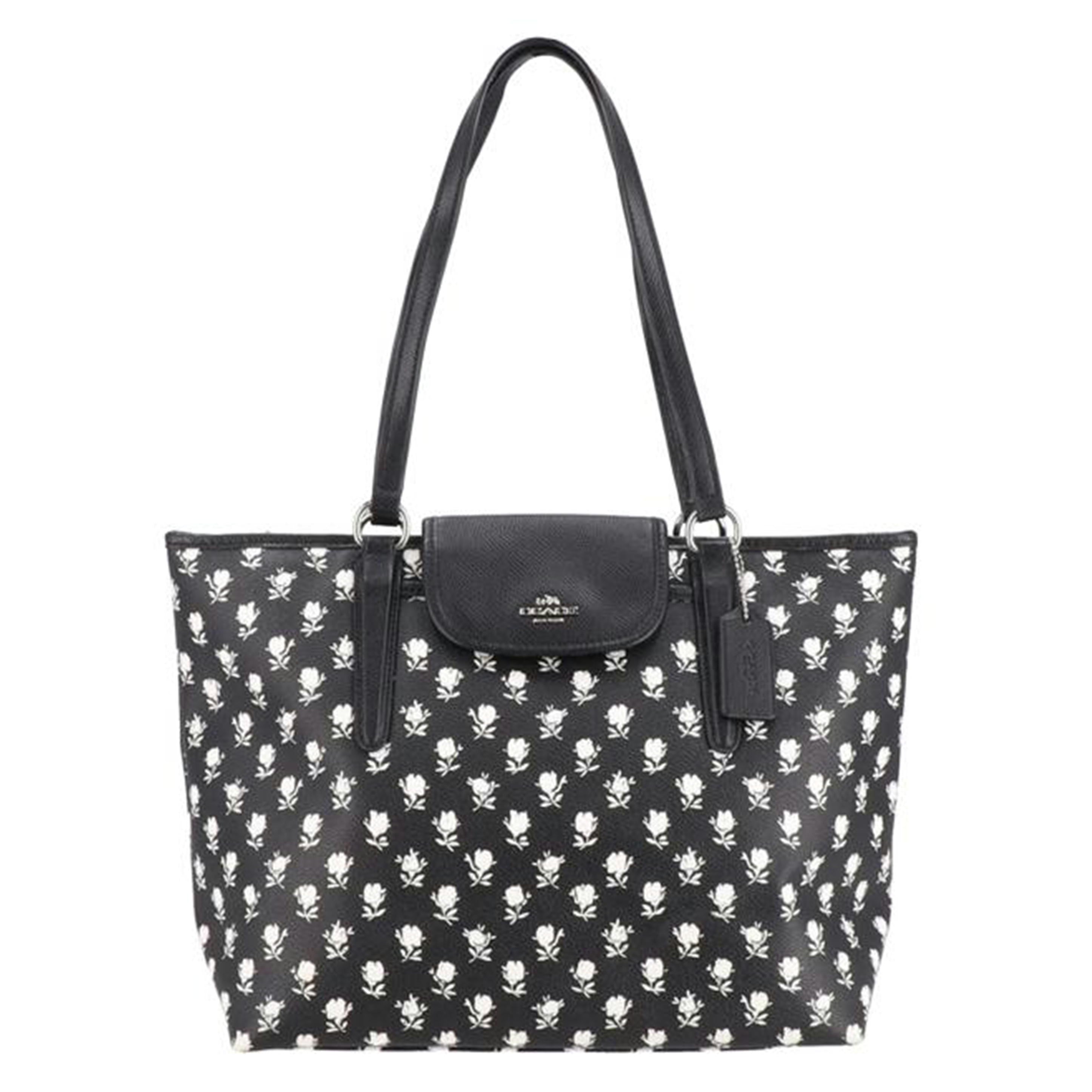 COACH コーチ/コーチ/フローラルプリントトートバッグ/モノクロ/35025//E16**/ABランク/06