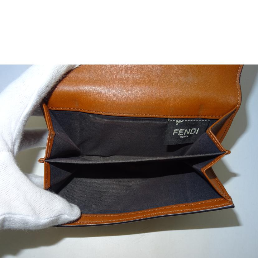 FENDI フェンディ/FFエンボスWホック財布／ブラウン/8M0419//063*****/ABランク/69