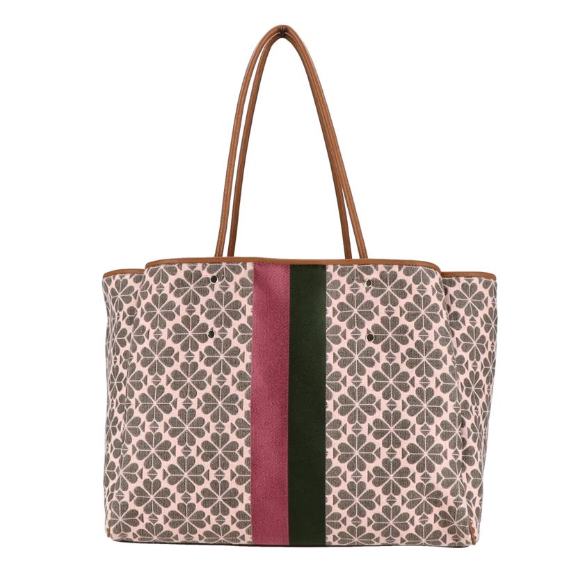 Kate　Spade ケイトスペード/スペード　フラワー　ジャガード　ストライプ　エブリシング　ラージ　トート//Bランク/05